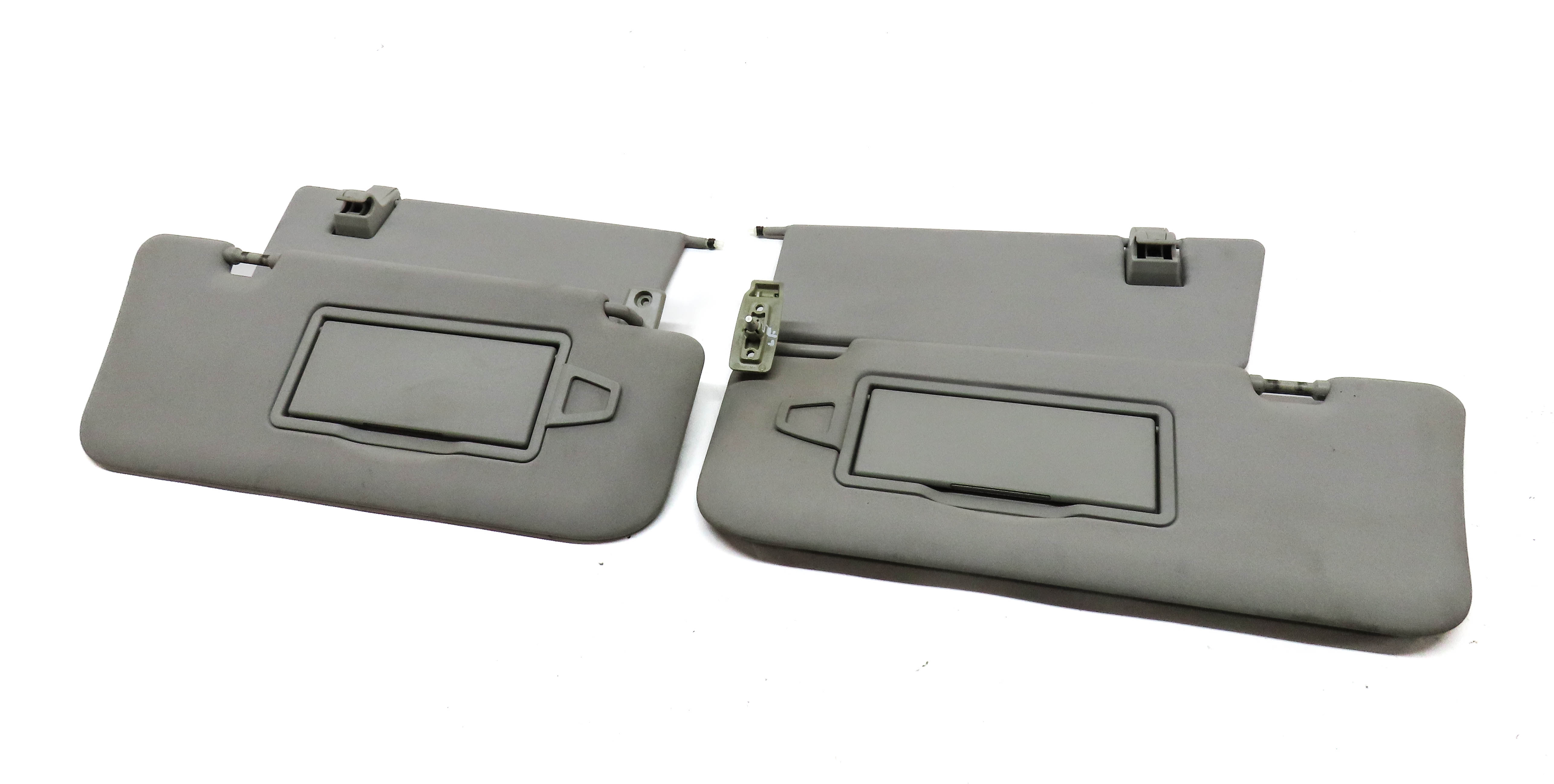 06-12 MERCEDES GL ML CLASS (W164 X164) FRONT LEFT & RIGHT SUNVISOR SET (Gray) — exact item pictured